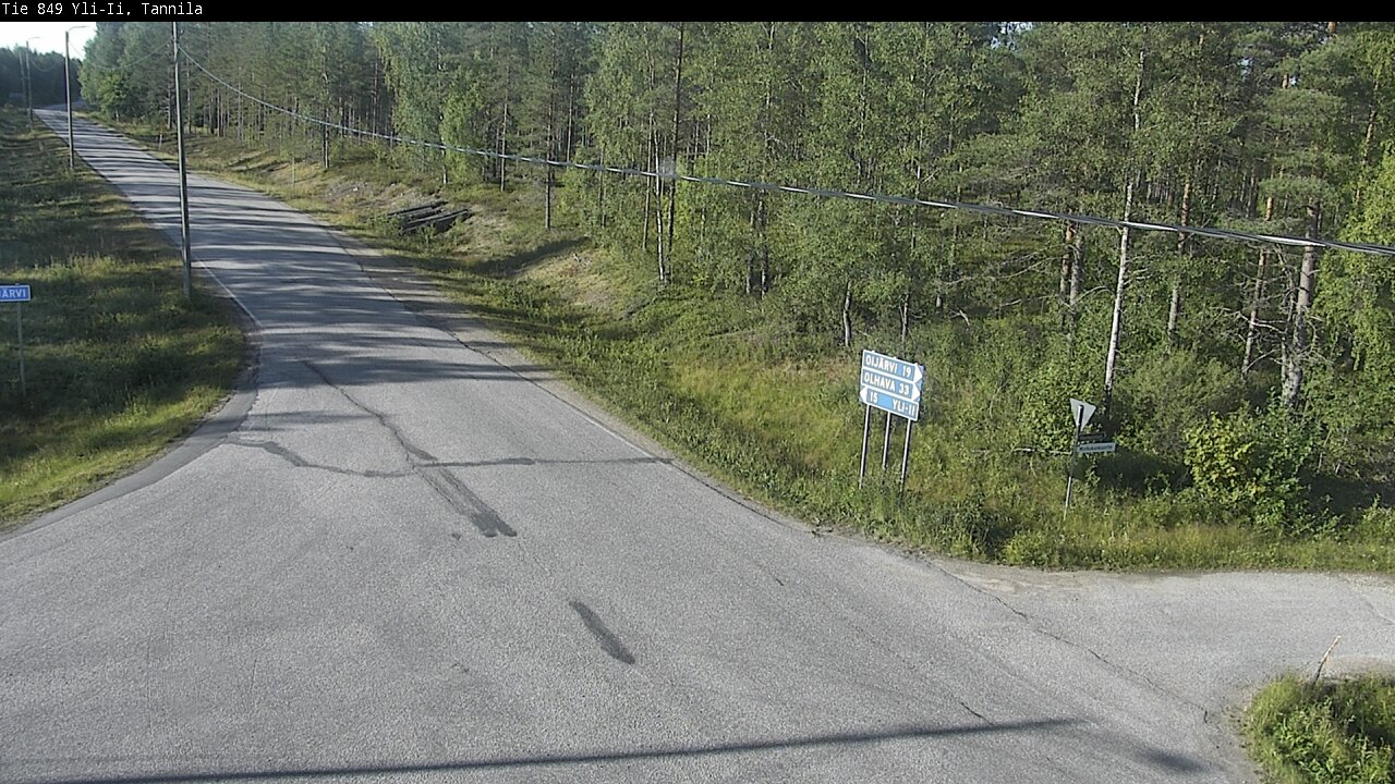 Weather Camera Image Road 849 Yli-Ii, Tannila, Oulu, Pohjois-Pohjanmaa