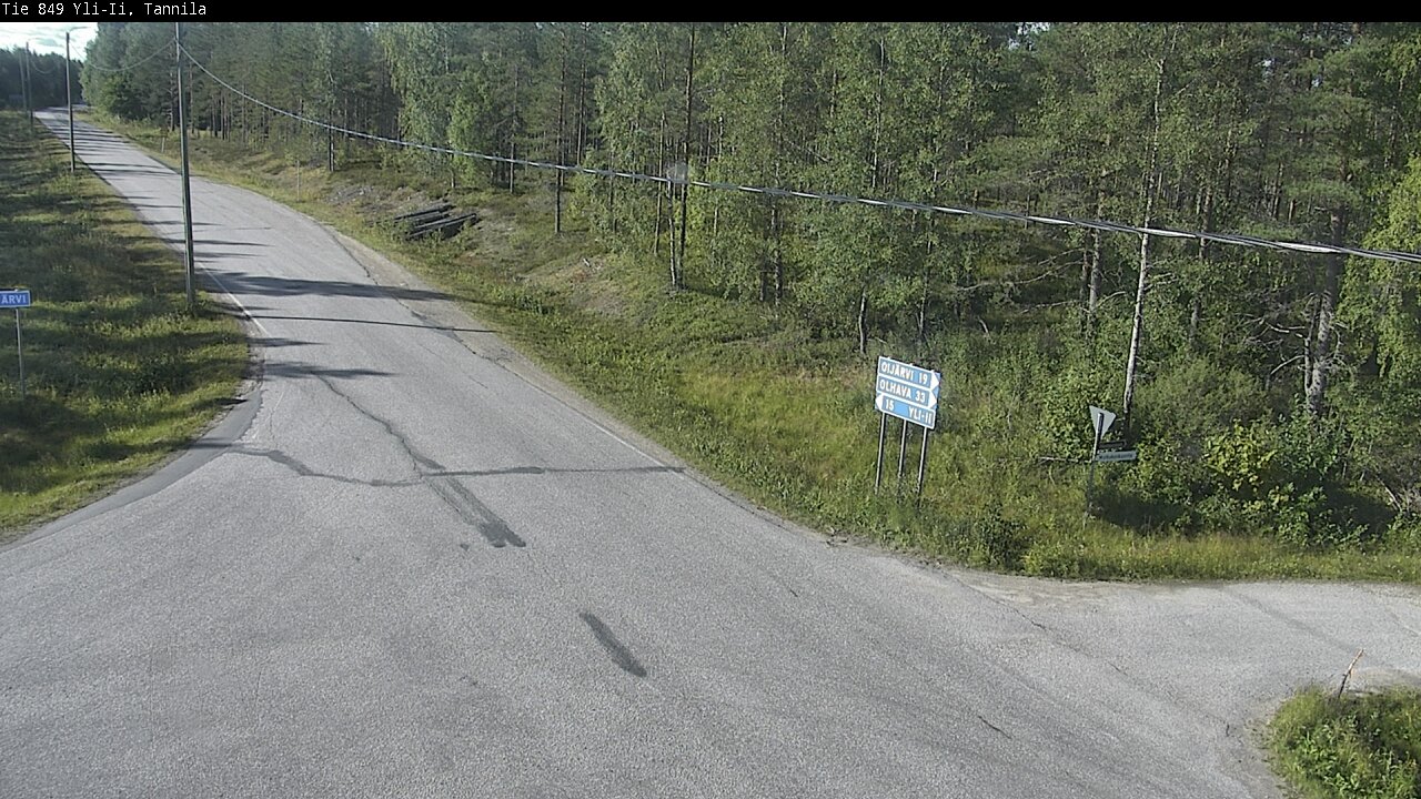 Weather Camera Image Road 849 Yli-Ii, Tannila, Oulu, Pohjois-Pohjanmaa