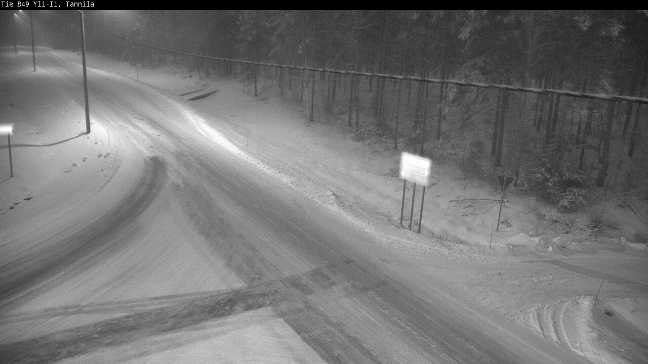 Weather Camera Image Väg 849 Yli-Ii, Tannila, Oulu, Pohjois-Pohjanmaa