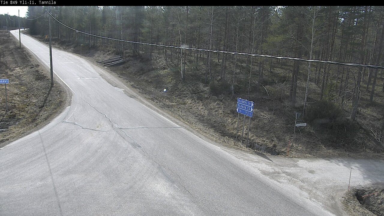 Weather Camera Image Väg 849 Yli-Ii, Tannila, Oulu, Pohjois-Pohjanmaa