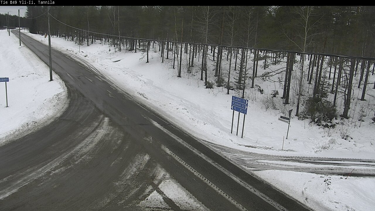 Weather Camera Image Road 849 Yli-Ii, Tannila, Oulu, Pohjois-Pohjanmaa