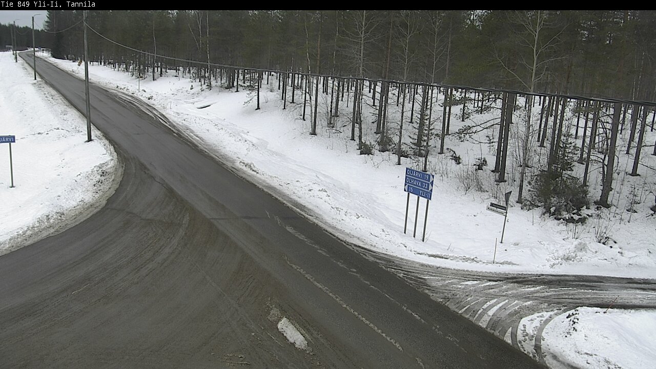 Weather Camera Image Väg 849 Yli-Ii, Tannila, Oulu, Pohjois-Pohjanmaa