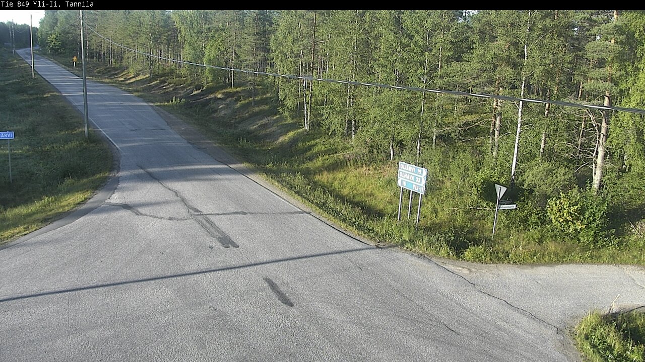 Weather Camera Image Road 849 Yli-Ii, Tannila, Oulu, Pohjois-Pohjanmaa