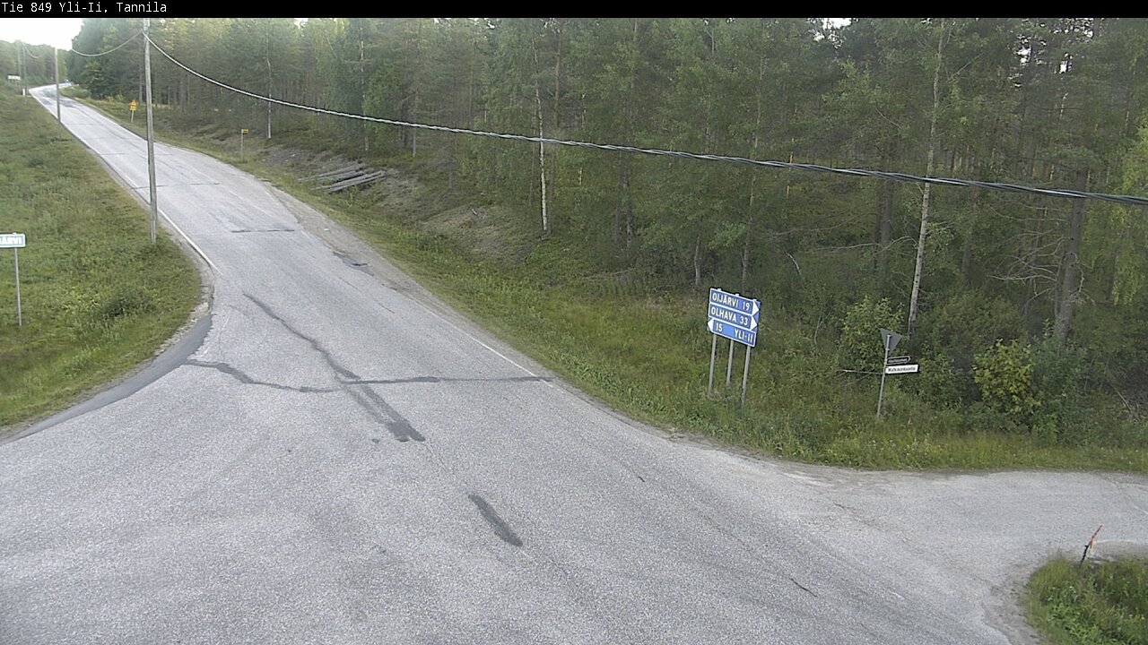Weather Camera Image Road 849 Yli-Ii, Tannila, Oulu, Pohjois-Pohjanmaa