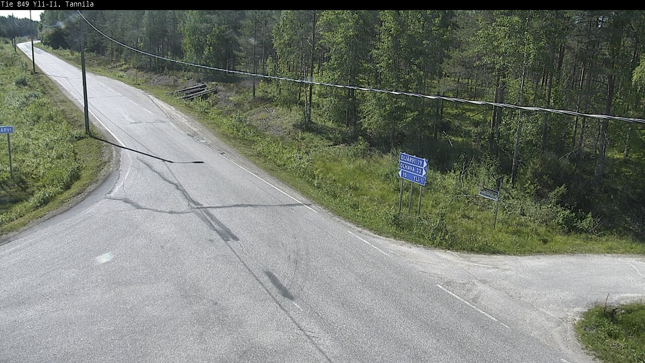 Weather Camera Image Road 849 Yli-Ii, Tannila, Oulu, Pohjois-Pohjanmaa