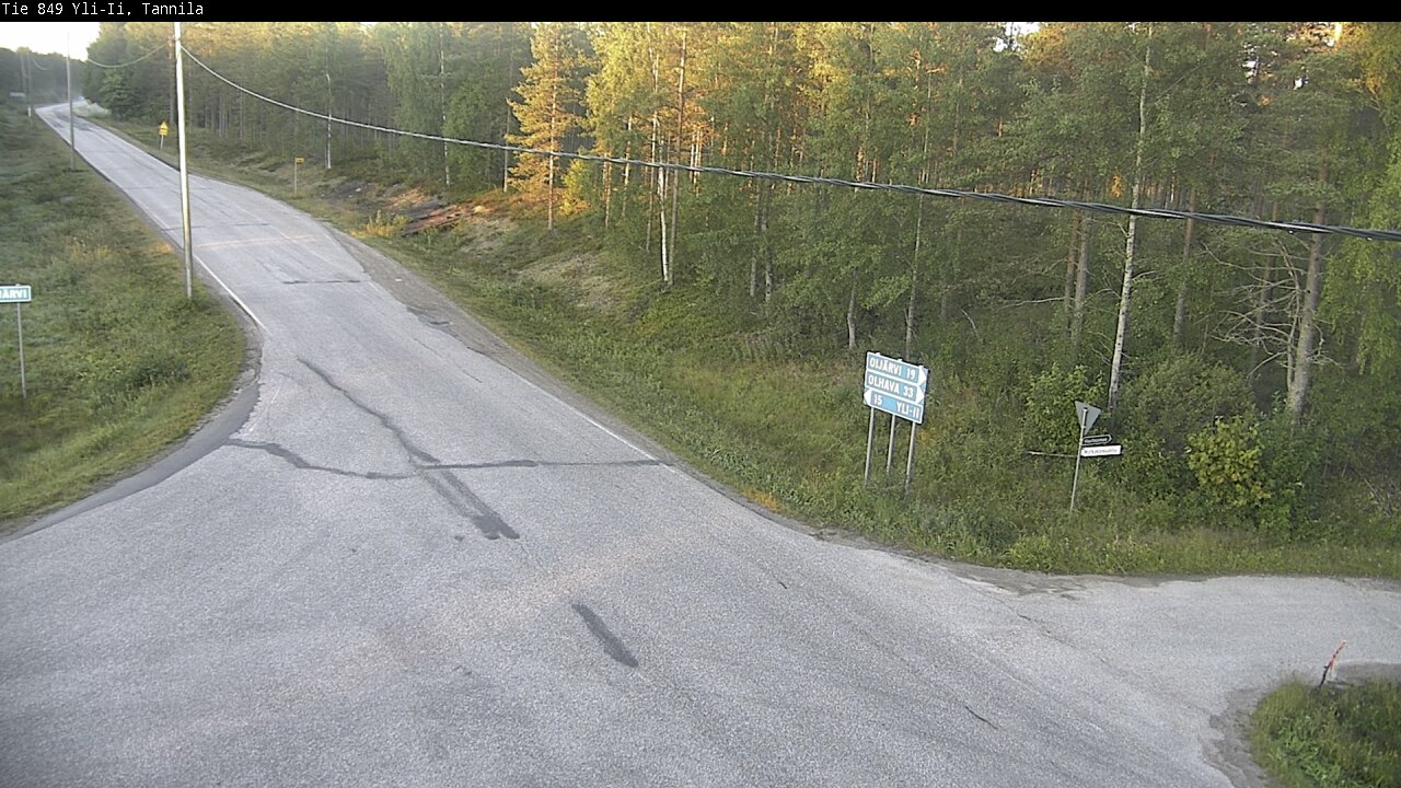 Weather Camera Image Road 849 Yli-Ii, Tannila, Oulu, Pohjois-Pohjanmaa