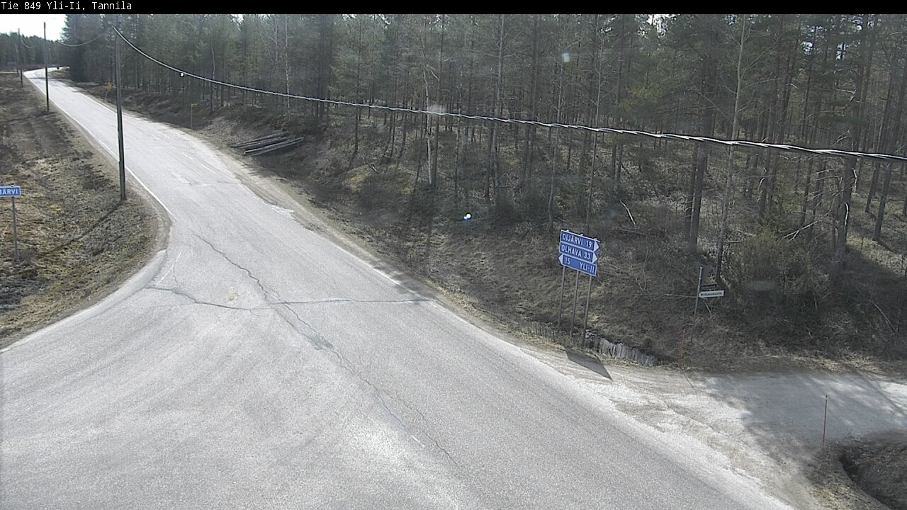 Weather Camera Image Väg 849 Yli-Ii, Tannila, Oulu, Pohjois-Pohjanmaa