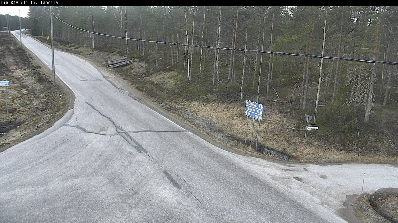 Weather Camera Image Väg 849 Yli-Ii, Tannila, Oulu, Pohjois-Pohjanmaa