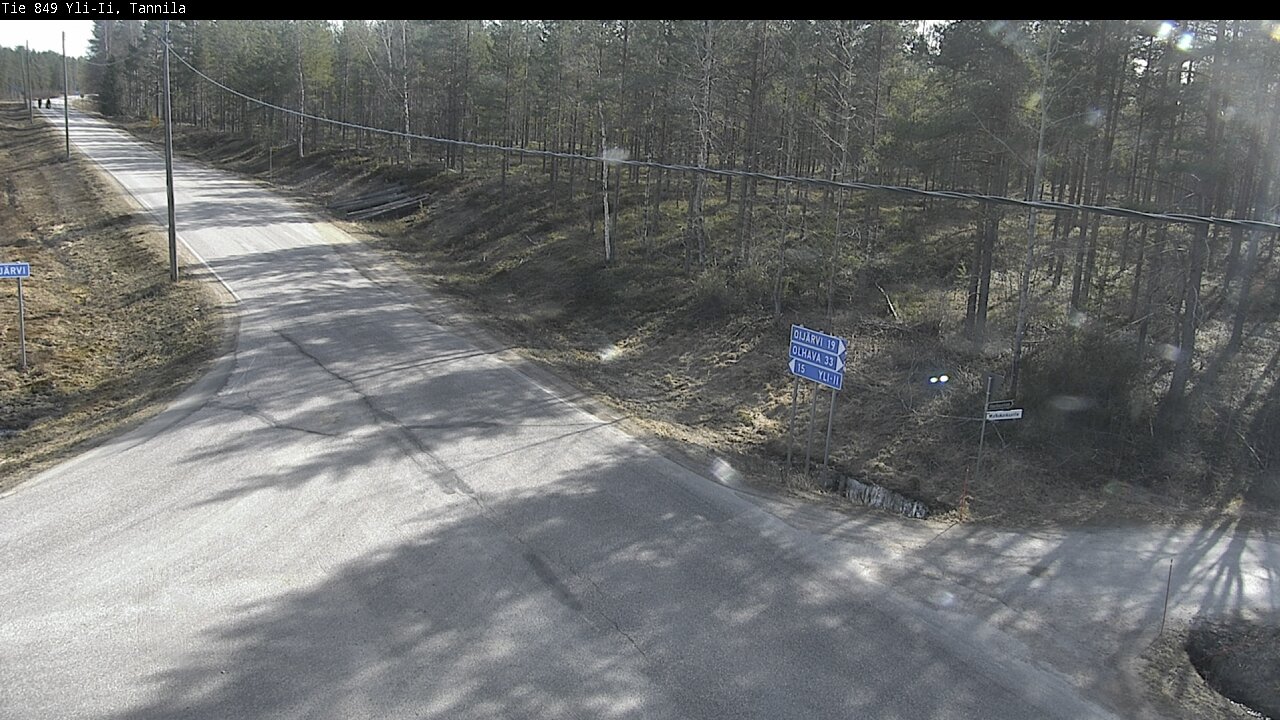 Weather Camera Image Väg 849 Yli-Ii, Tannila, Oulu, Pohjois-Pohjanmaa