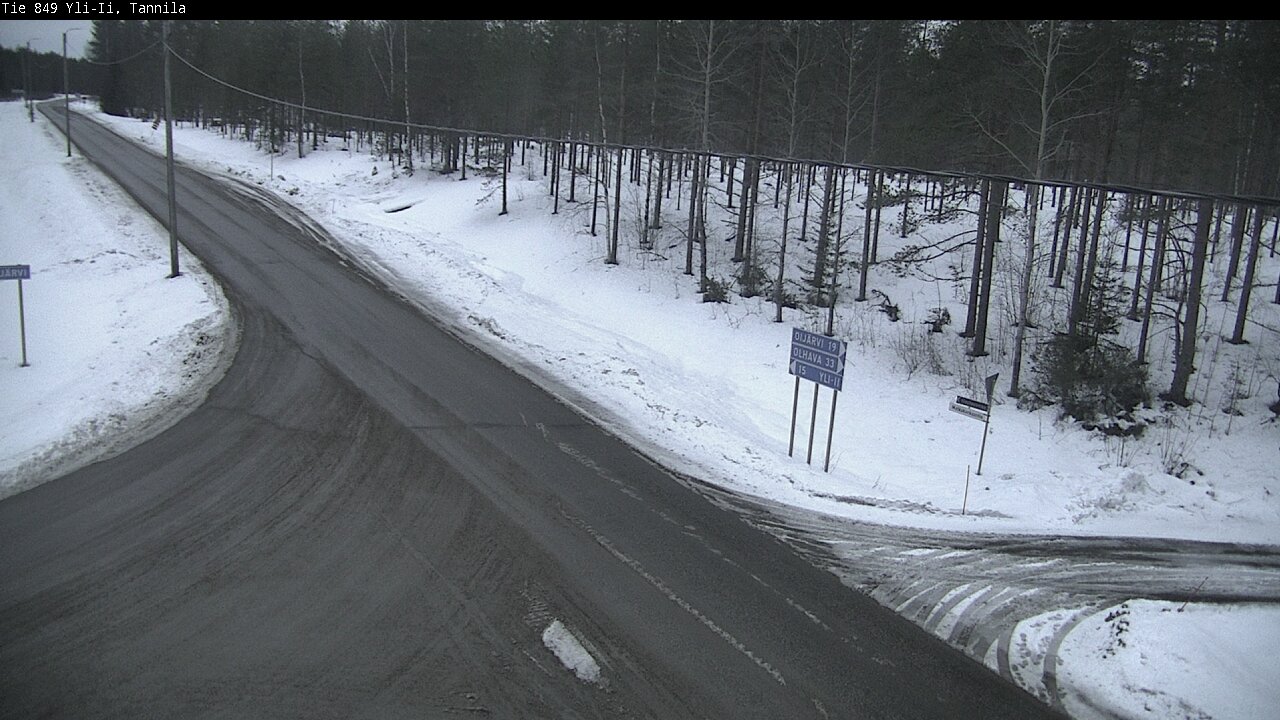 Weather Camera Image Road 849 Yli-Ii, Tannila, Oulu, Pohjois-Pohjanmaa