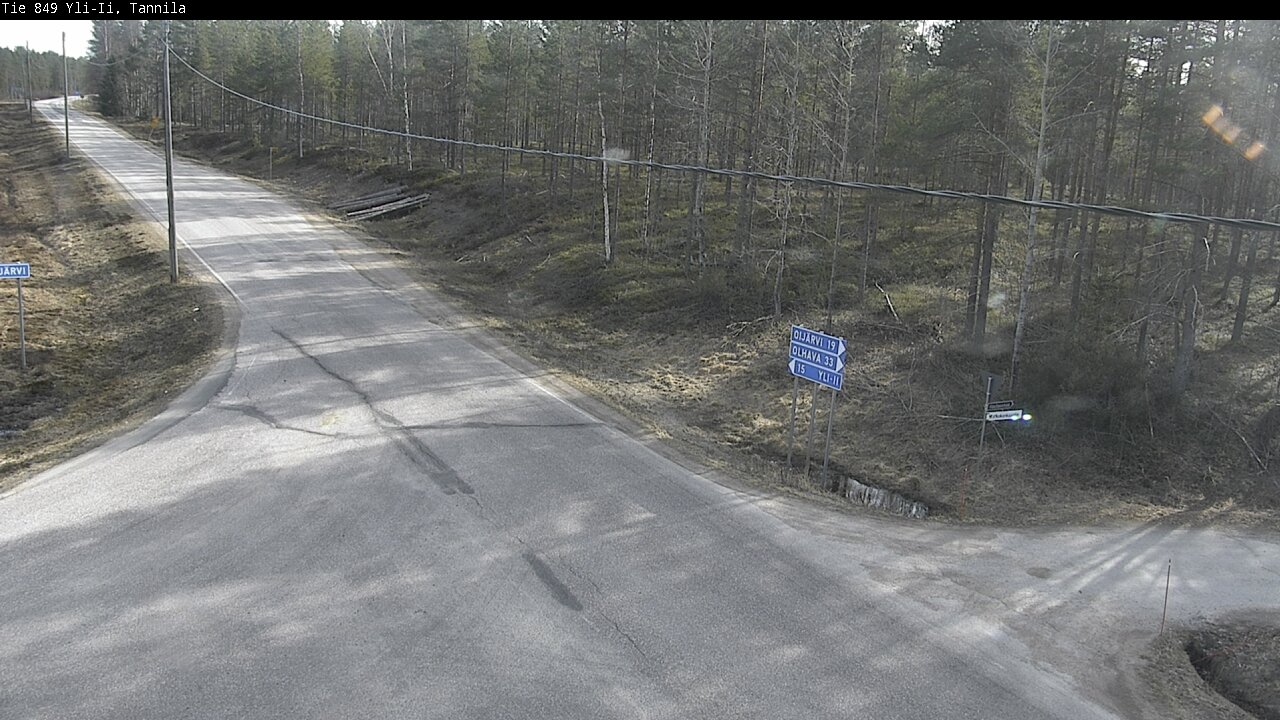 Weather Camera Image Väg 849 Yli-Ii, Tannila, Oulu, Pohjois-Pohjanmaa