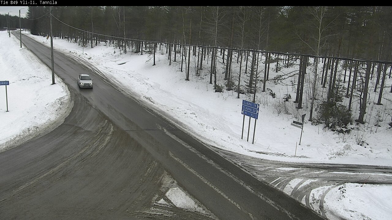 Weather Camera Image Väg 849 Yli-Ii, Tannila, Oulu, Pohjois-Pohjanmaa
