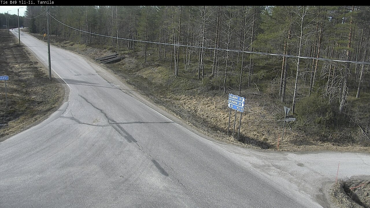 Weather Camera Image Väg 849 Yli-Ii, Tannila, Oulu, Pohjois-Pohjanmaa