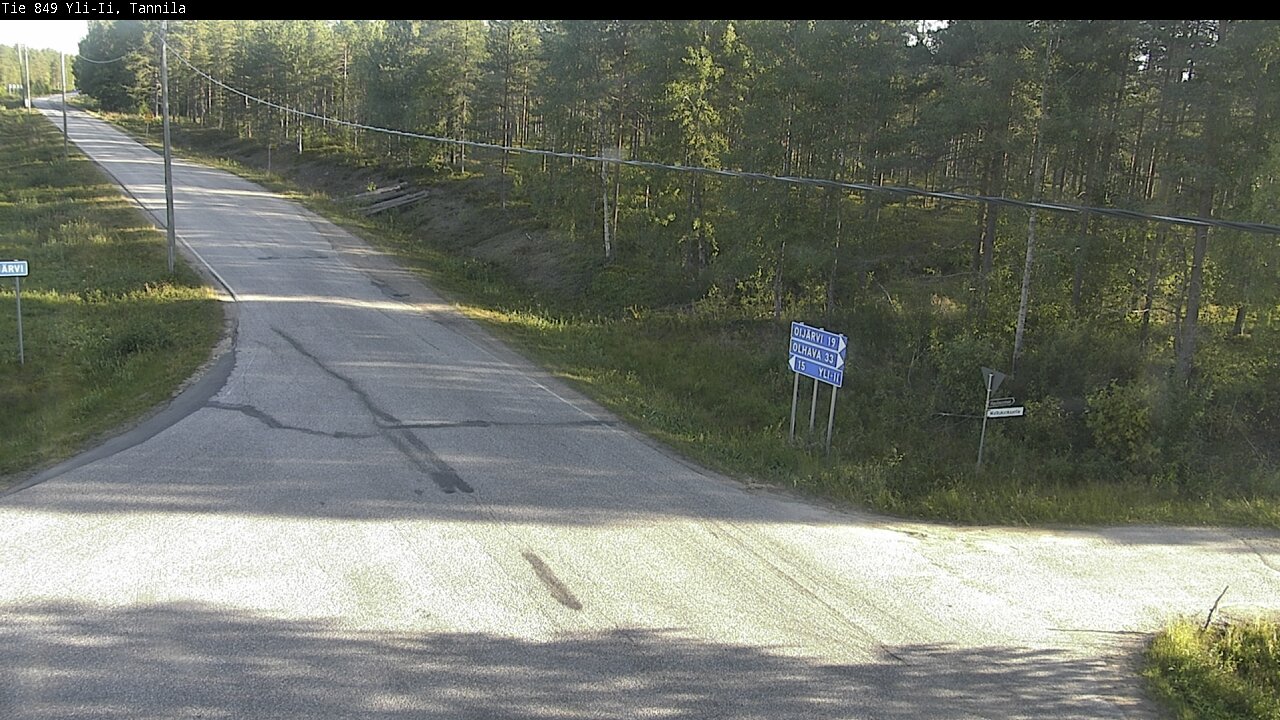 Weather Camera Image Road 849 Yli-Ii, Tannila, Oulu, Pohjois-Pohjanmaa