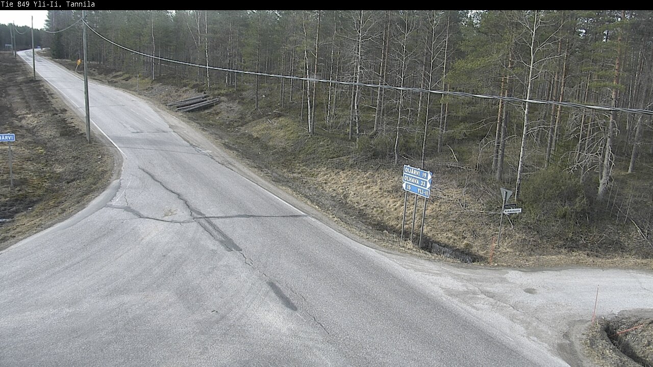 Weather Camera Image Väg 849 Yli-Ii, Tannila, Oulu, Pohjois-Pohjanmaa
