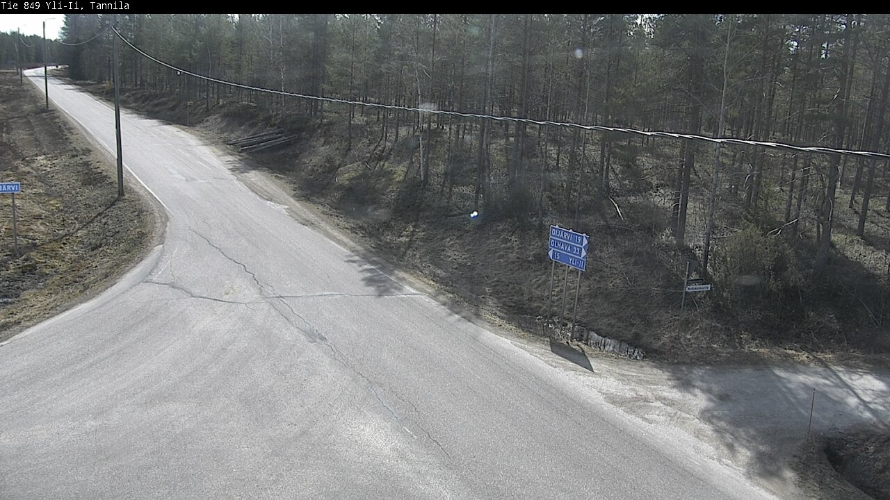 Weather Camera Image Väg 849 Yli-Ii, Tannila, Oulu, Pohjois-Pohjanmaa