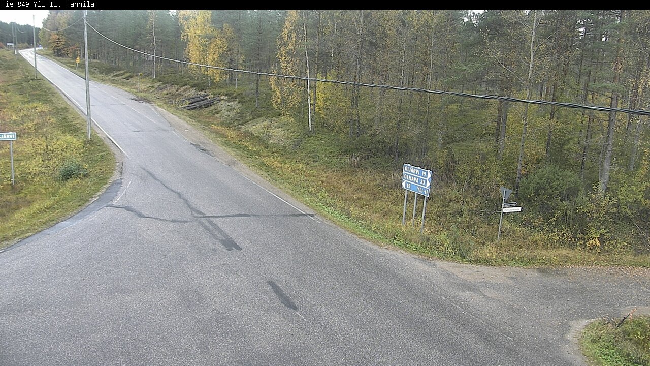 Weather Camera Image Väg 849 Yli-Ii, Tannila, Oulu, Pohjois-Pohjanmaa