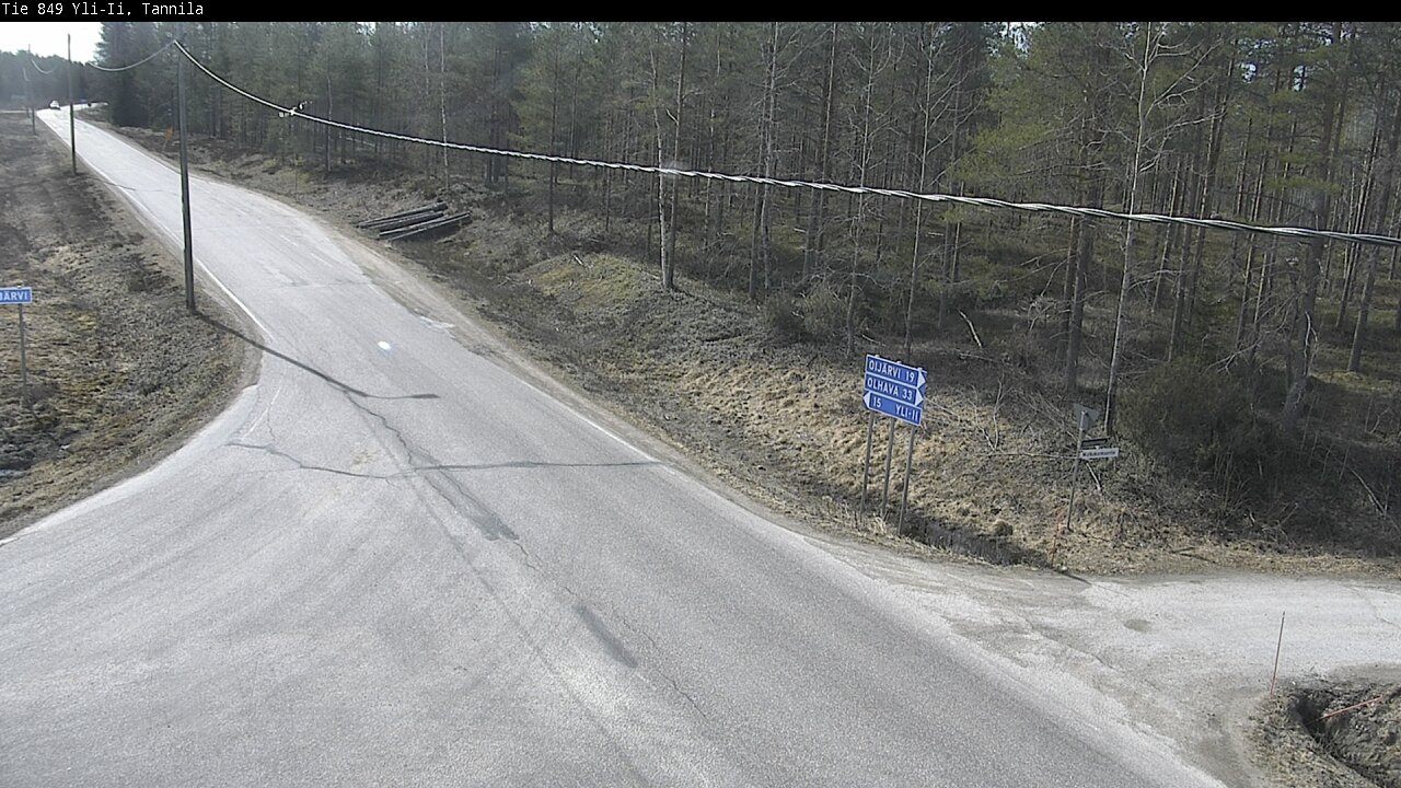 Weather Camera Image Väg 849 Yli-Ii, Tannila, Oulu, Pohjois-Pohjanmaa