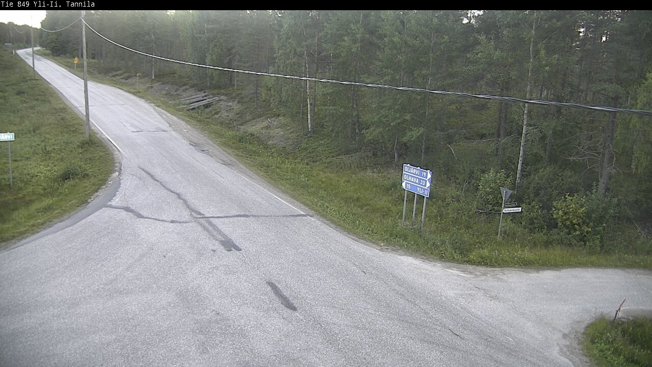 Weather Camera Image Road 849 Yli-Ii, Tannila, Oulu, Pohjois-Pohjanmaa