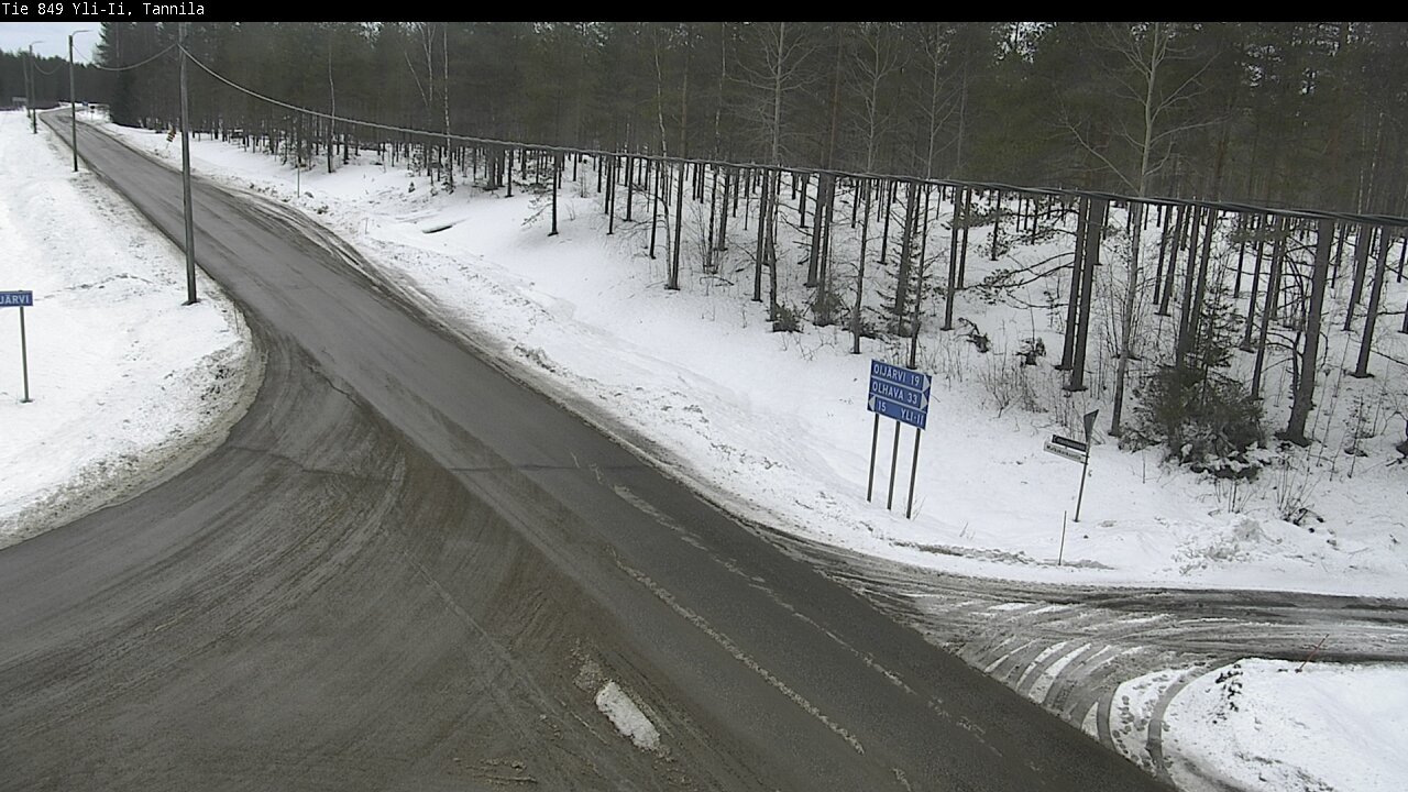 Weather Camera Image Väg 849 Yli-Ii, Tannila, Oulu, Pohjois-Pohjanmaa