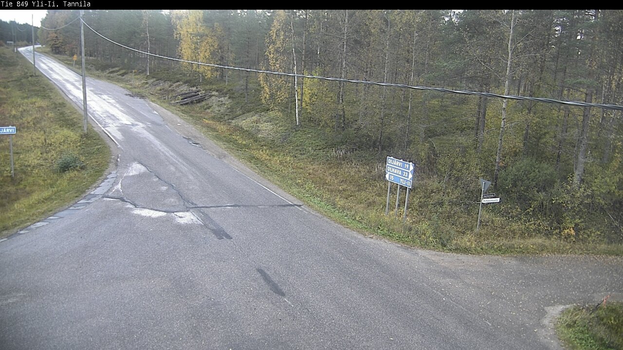 Weather Camera Image Väg 849 Yli-Ii, Tannila, Oulu, Pohjois-Pohjanmaa