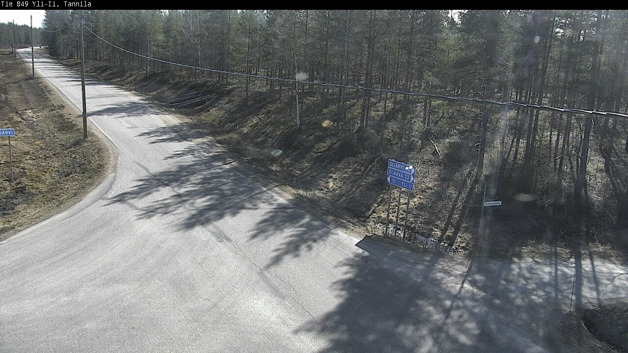 Weather Camera Image Väg 849 Yli-Ii, Tannila, Oulu, Pohjois-Pohjanmaa