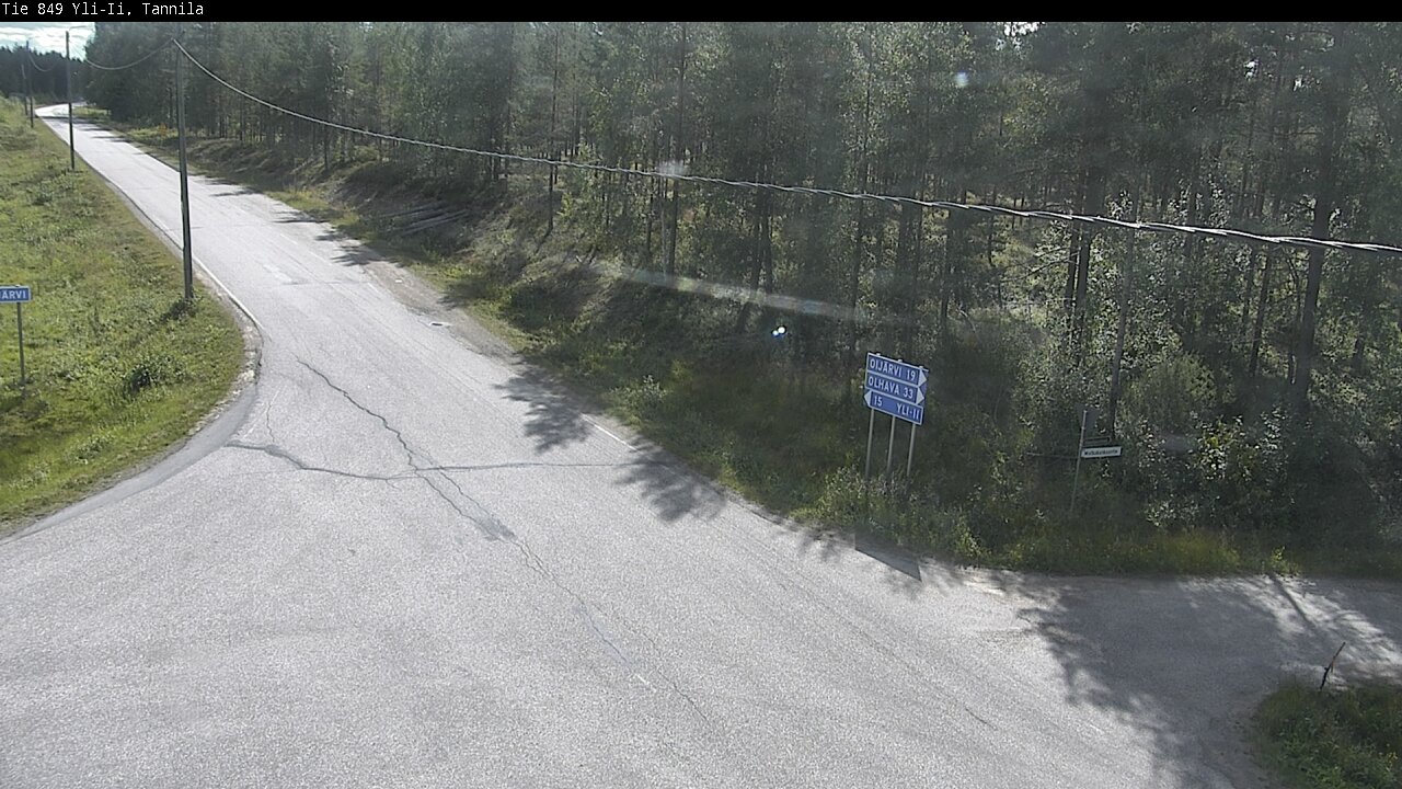 Weather Camera Image Road 849 Yli-Ii, Tannila, Oulu, Pohjois-Pohjanmaa