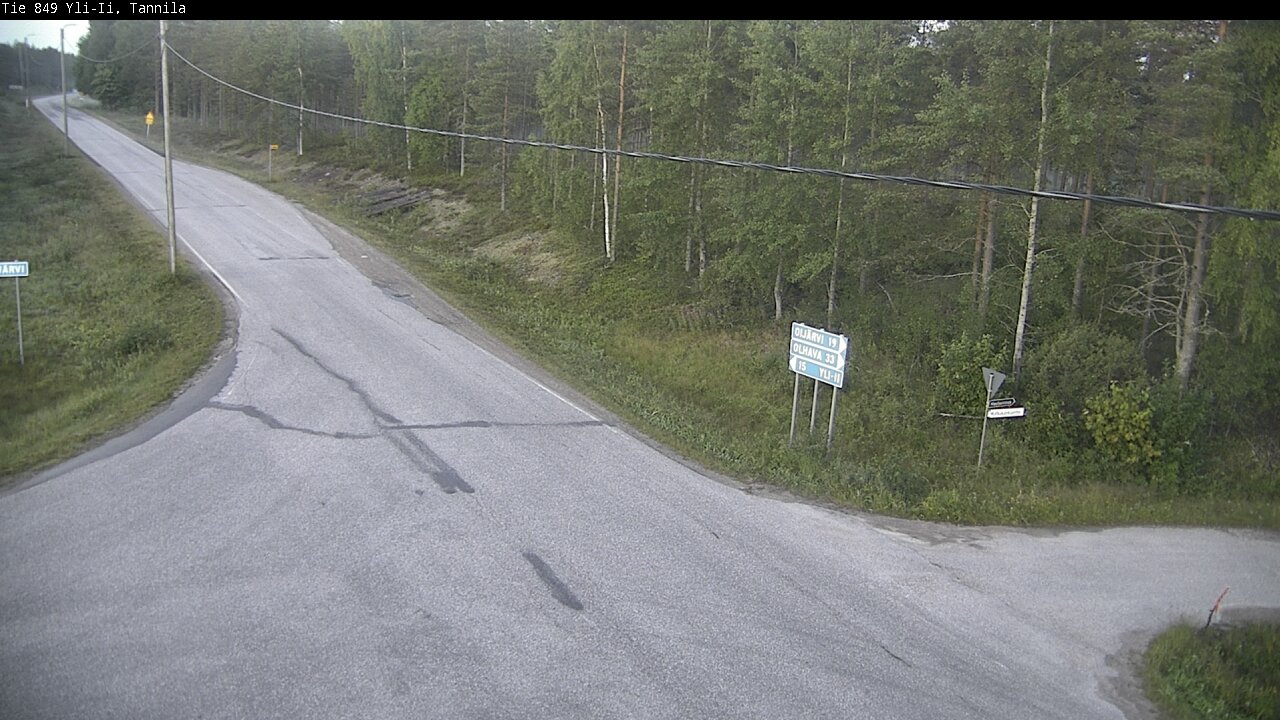 Weather Camera Image Road 849 Yli-Ii, Tannila, Oulu, Pohjois-Pohjanmaa