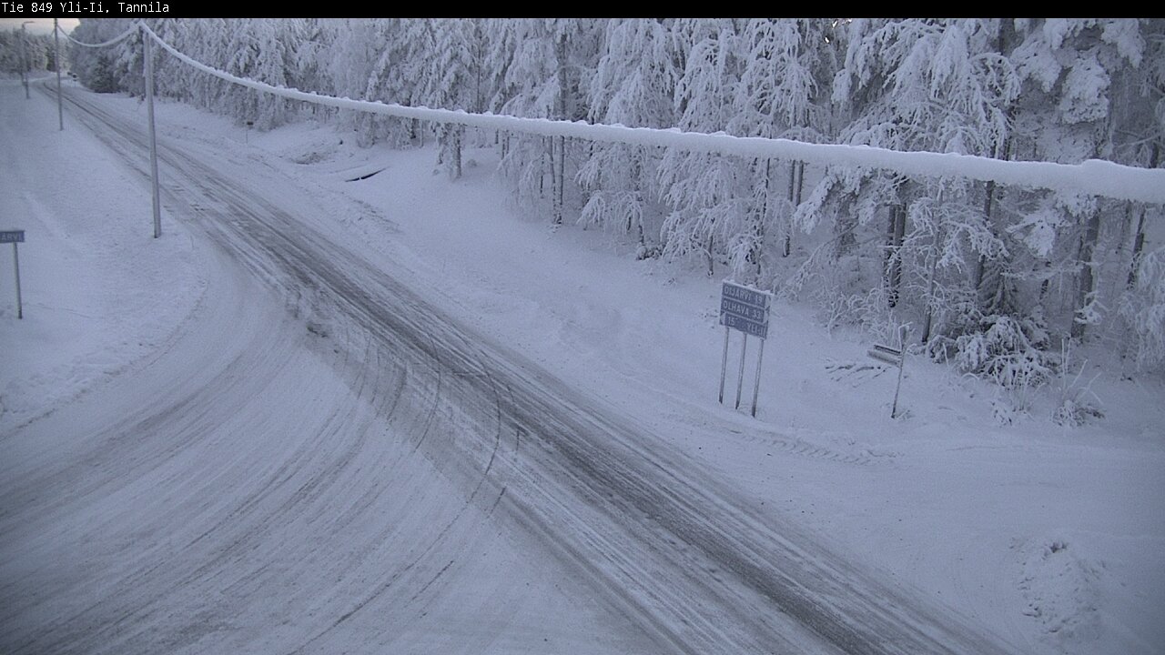 Weather Camera Image Road 849 Yli-Ii, Tannila, Oulu, Pohjois-Pohjanmaa
