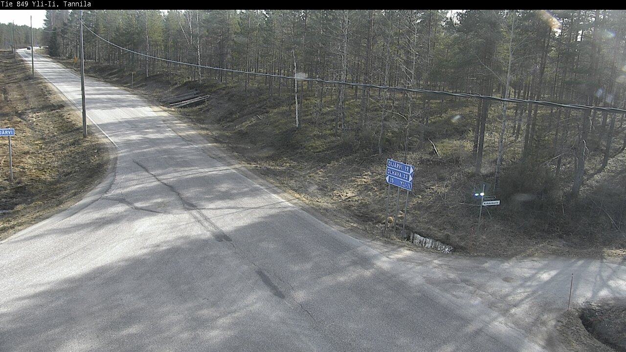 Weather Camera Image Väg 849 Yli-Ii, Tannila, Oulu, Pohjois-Pohjanmaa