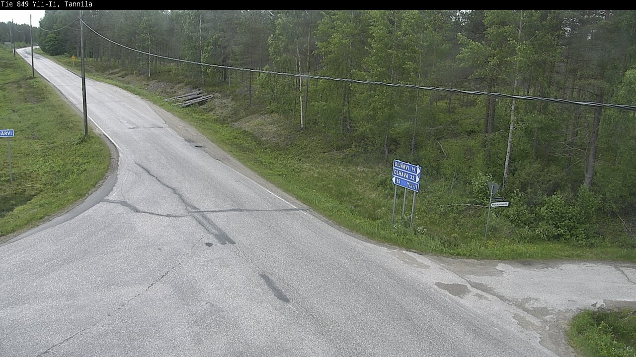 Weather Camera Image Väg 849 Yli-Ii, Tannila, Oulu, Pohjois-Pohjanmaa