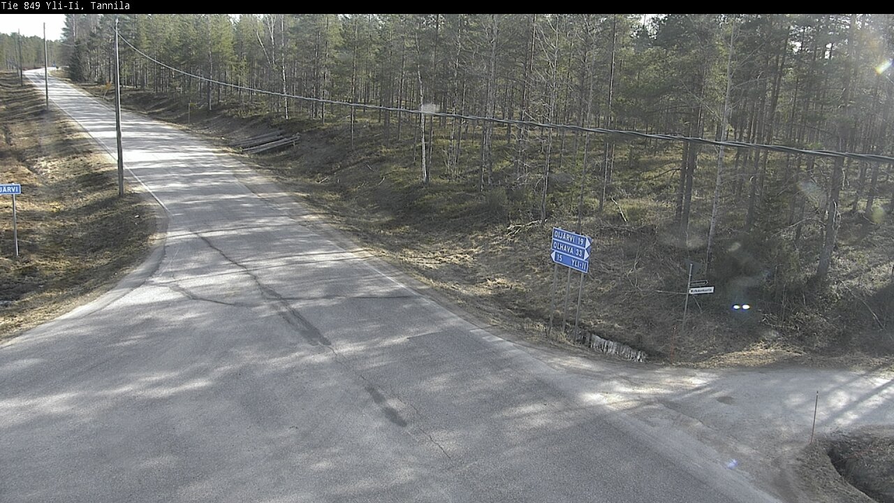 Weather Camera Image Väg 849 Yli-Ii, Tannila, Oulu, Pohjois-Pohjanmaa