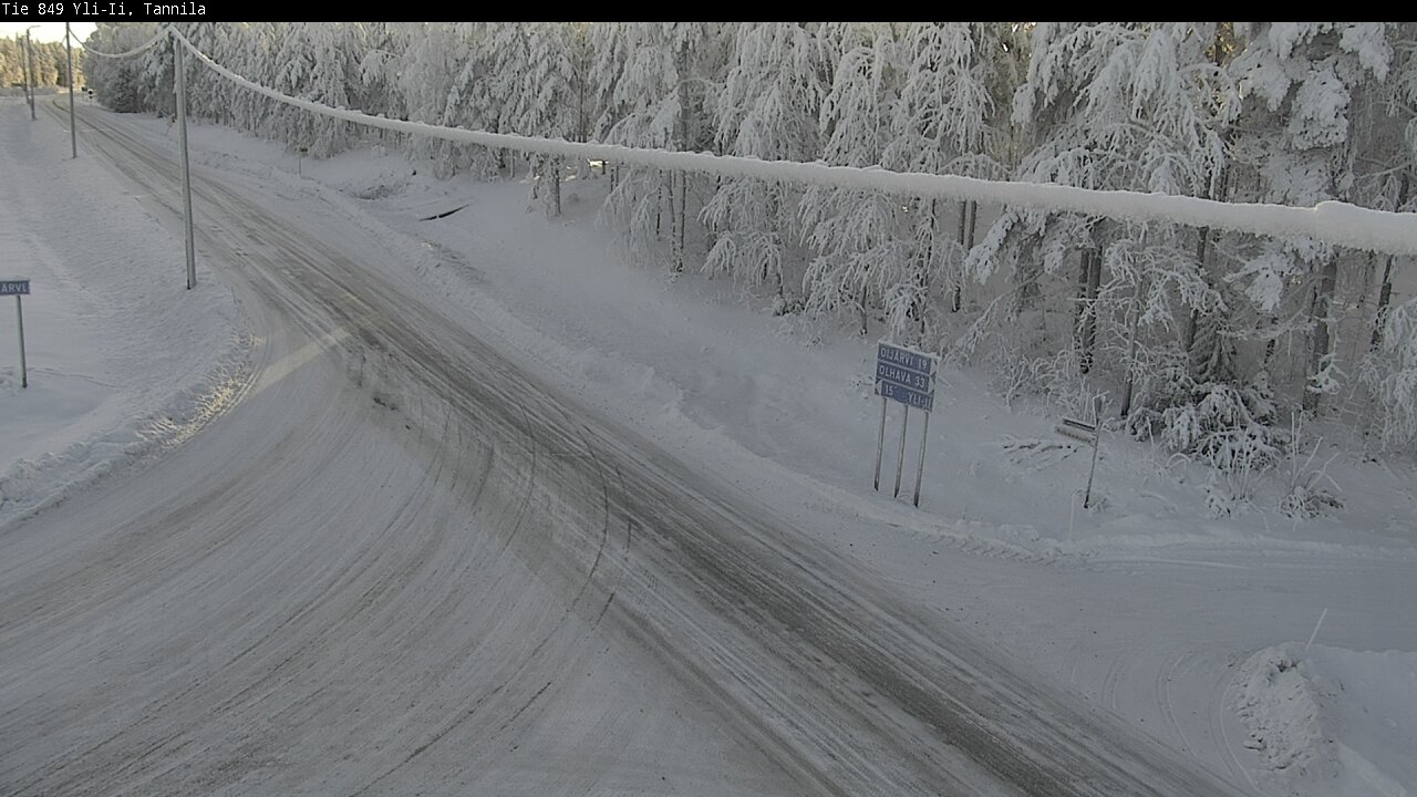 Weather Camera Image Road 849 Yli-Ii, Tannila, Oulu, Pohjois-Pohjanmaa