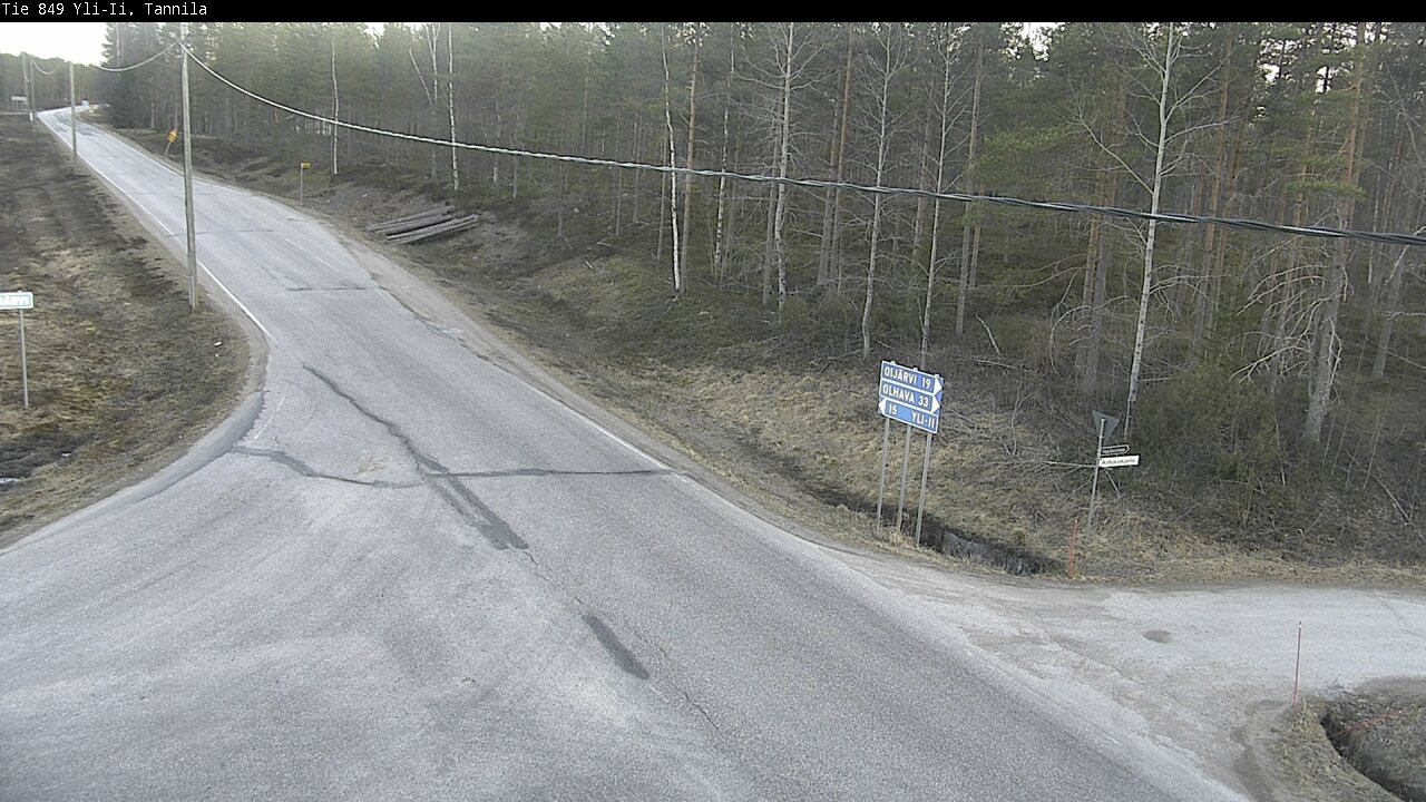 Weather Camera Image Väg 849 Yli-Ii, Tannila, Oulu, Pohjois-Pohjanmaa