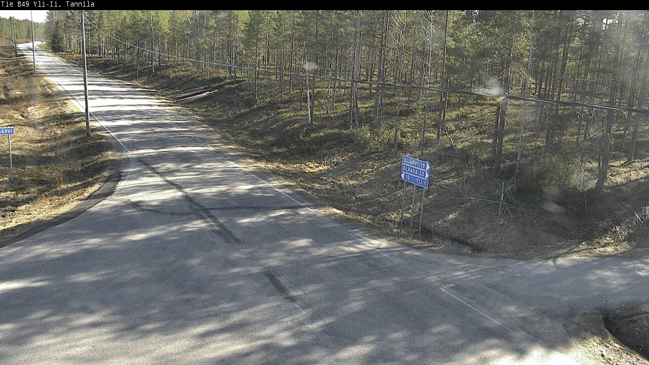 Weather Camera Image Väg 849 Yli-Ii, Tannila, Oulu, Pohjois-Pohjanmaa