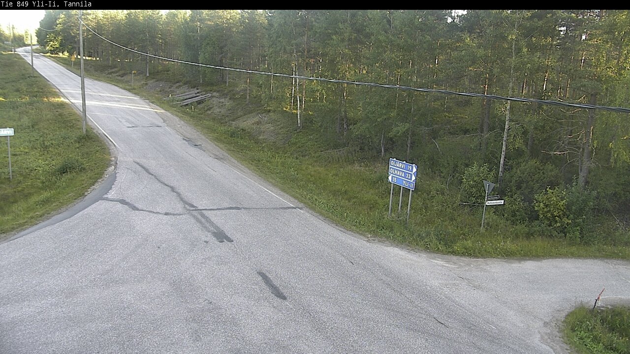 Weather Camera Image Road 849 Yli-Ii, Tannila, Oulu, Pohjois-Pohjanmaa