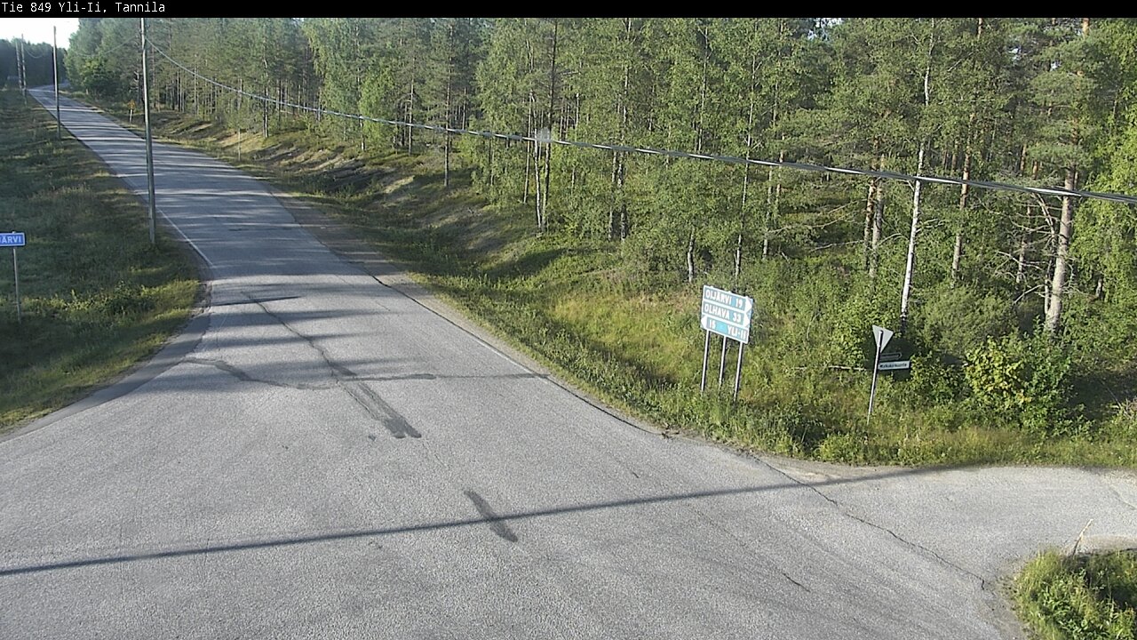 Weather Camera Image Road 849 Yli-Ii, Tannila, Oulu, Pohjois-Pohjanmaa