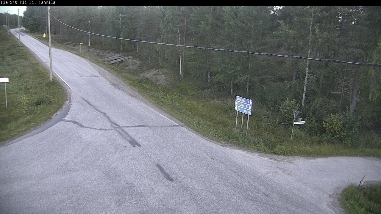 Weather Camera Image Road 849 Yli-Ii, Tannila, Oulu, Pohjois-Pohjanmaa