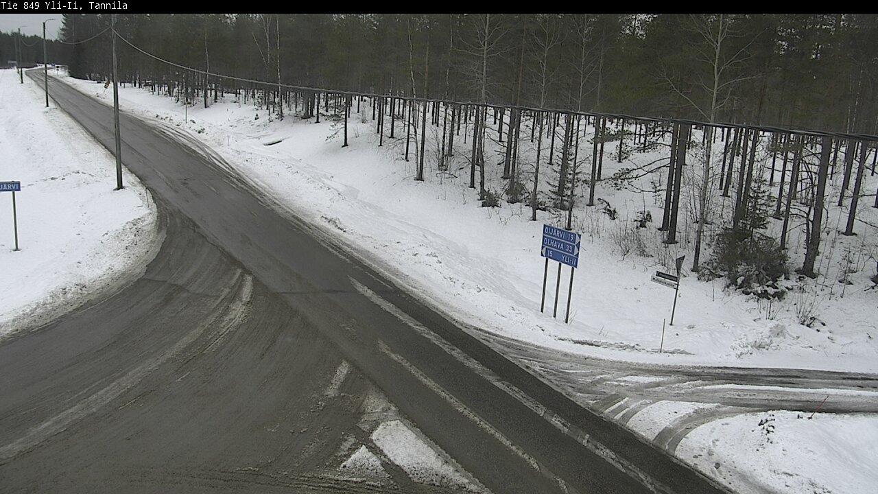 Weather Camera Image Väg 849 Yli-Ii, Tannila, Oulu, Pohjois-Pohjanmaa