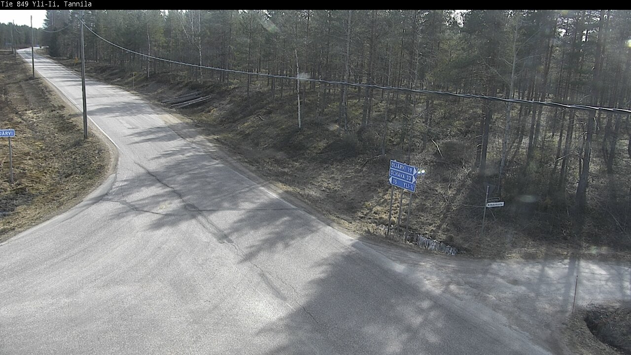 Weather Camera Image Väg 849 Yli-Ii, Tannila, Oulu, Pohjois-Pohjanmaa