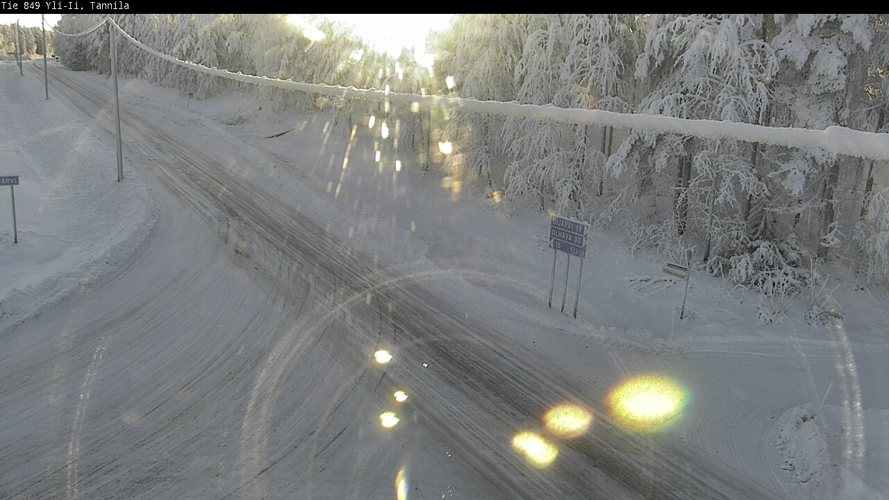 Weather Camera Image Road 849 Yli-Ii, Tannila, Oulu, Pohjois-Pohjanmaa