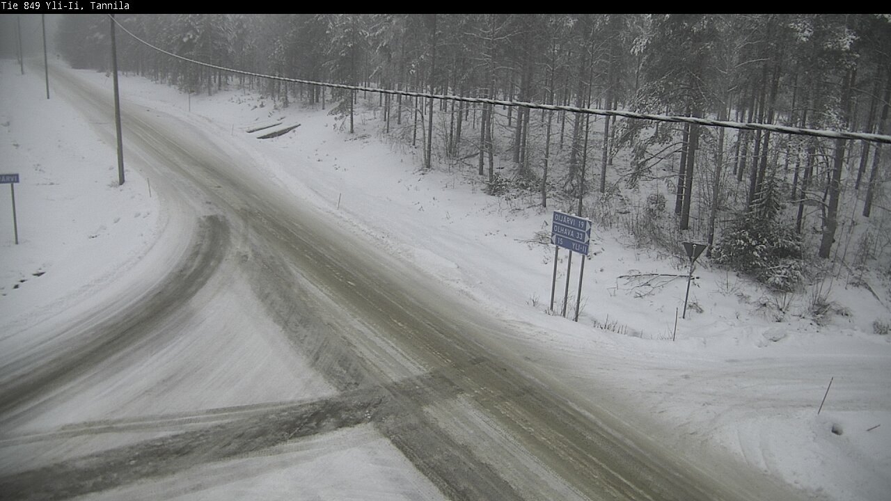 Weather Camera Image Väg 849 Yli-Ii, Tannila, Oulu, Pohjois-Pohjanmaa