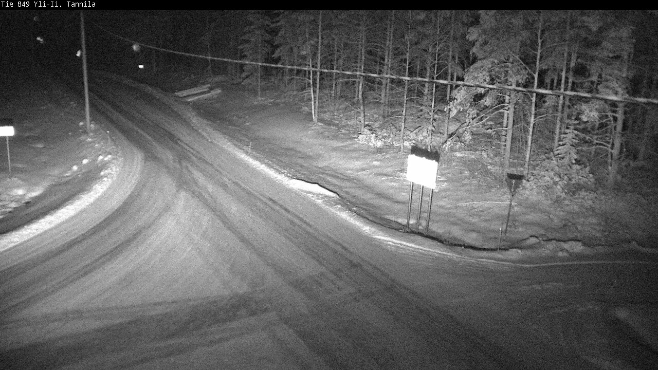 Weather Camera Image Väg 849 Yli-Ii, Tannila, Oulu, Pohjois-Pohjanmaa