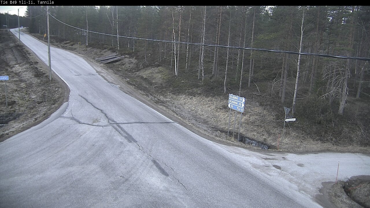 Weather Camera Image Väg 849 Yli-Ii, Tannila, Oulu, Pohjois-Pohjanmaa