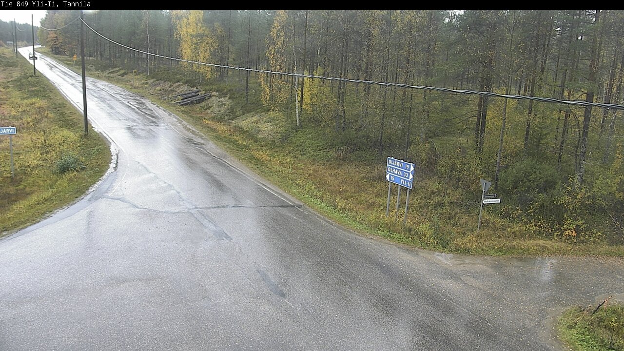 Weather Camera Image Road 849 Yli-Ii, Tannila, Oulu, Pohjois-Pohjanmaa