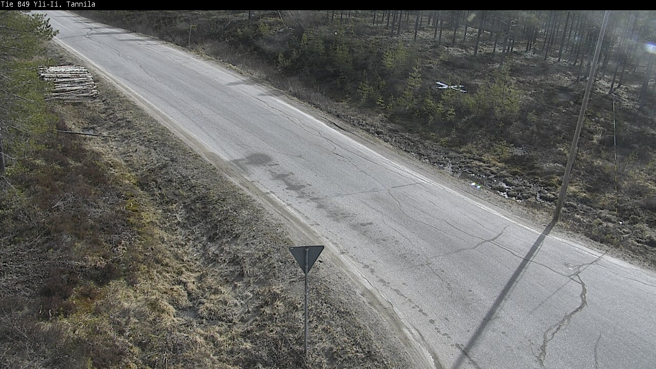 Weather Camera Image Väg 849 Yli-Ii, Tannila, Oulu, Pohjois-Pohjanmaa