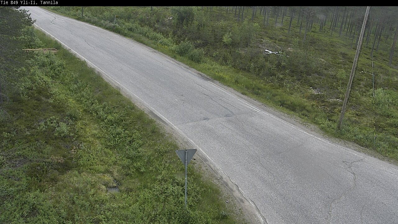 Weather Camera Image Väg 849 Yli-Ii, Tannila, Oulu, Pohjois-Pohjanmaa