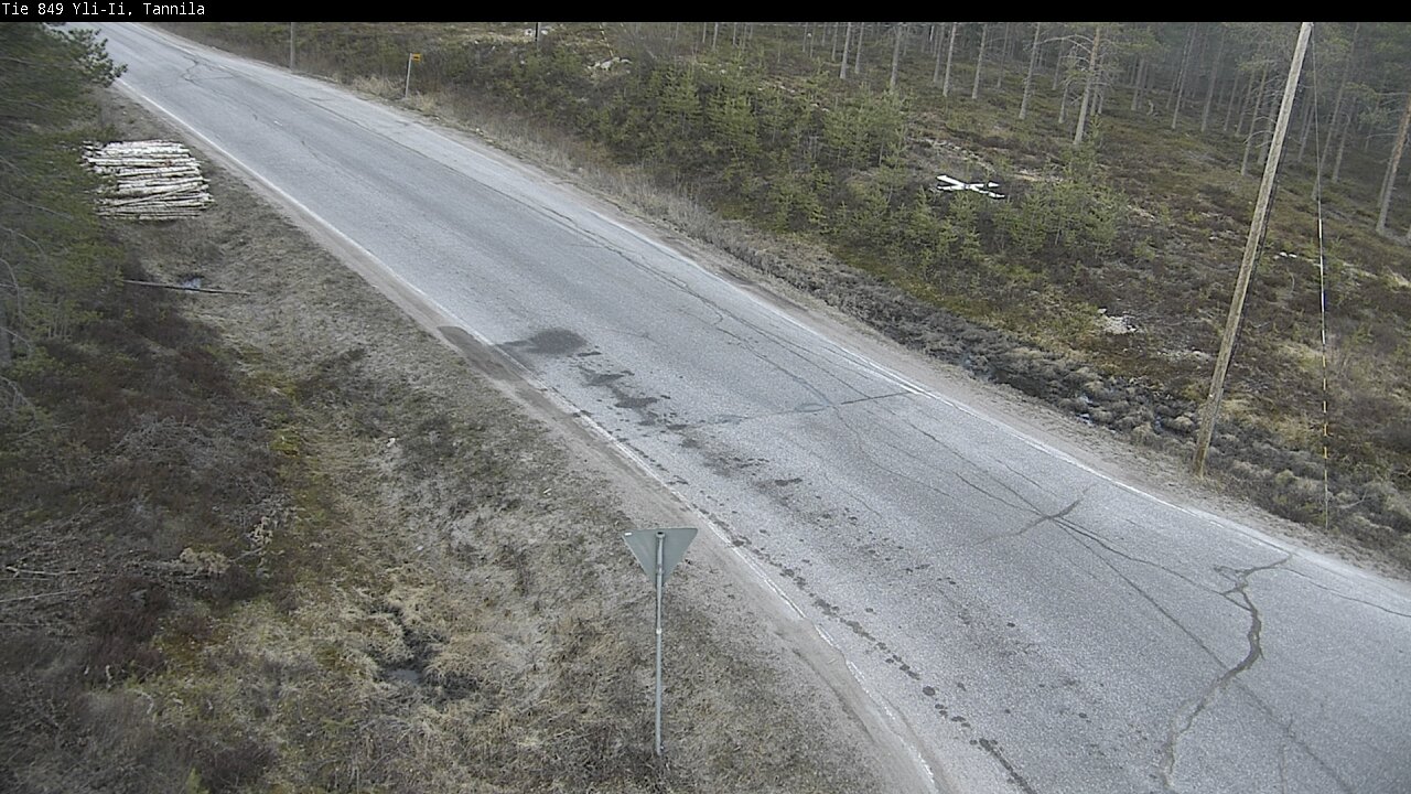 Weather Camera Image Väg 849 Yli-Ii, Tannila, Oulu, Pohjois-Pohjanmaa