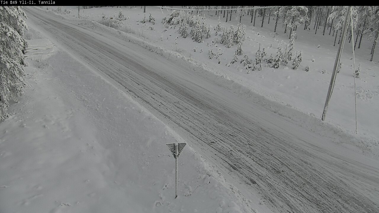 Weather Camera Image Väg 849 Yli-Ii, Tannila, Oulu, Pohjois-Pohjanmaa