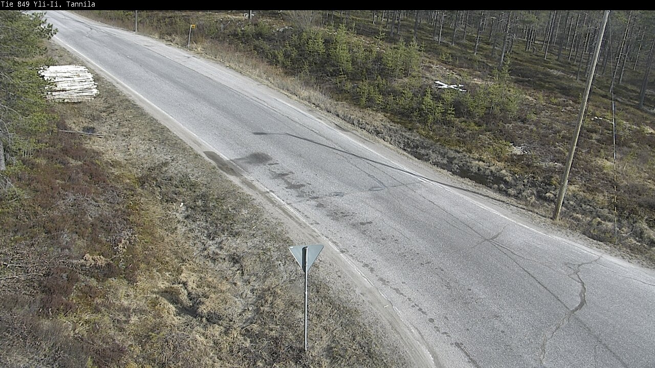 Weather Camera Image Väg 849 Yli-Ii, Tannila, Oulu, Pohjois-Pohjanmaa